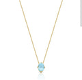 COLAR COM PINGENTE DE CRISTAL OVAL