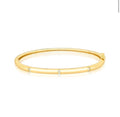 BRACELETE ALGEMA COM TRÊS FILEIRAS DE ZIRCÔNIAS