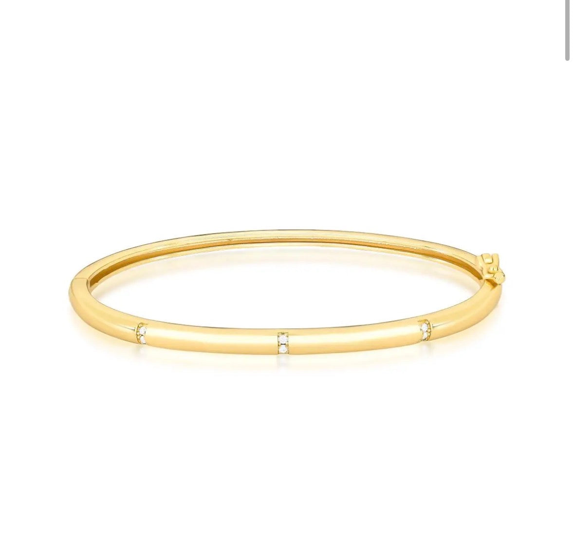BRACELETE ALGEMA COM TRÊS FILEIRAS DE ZIRCÔNIAS